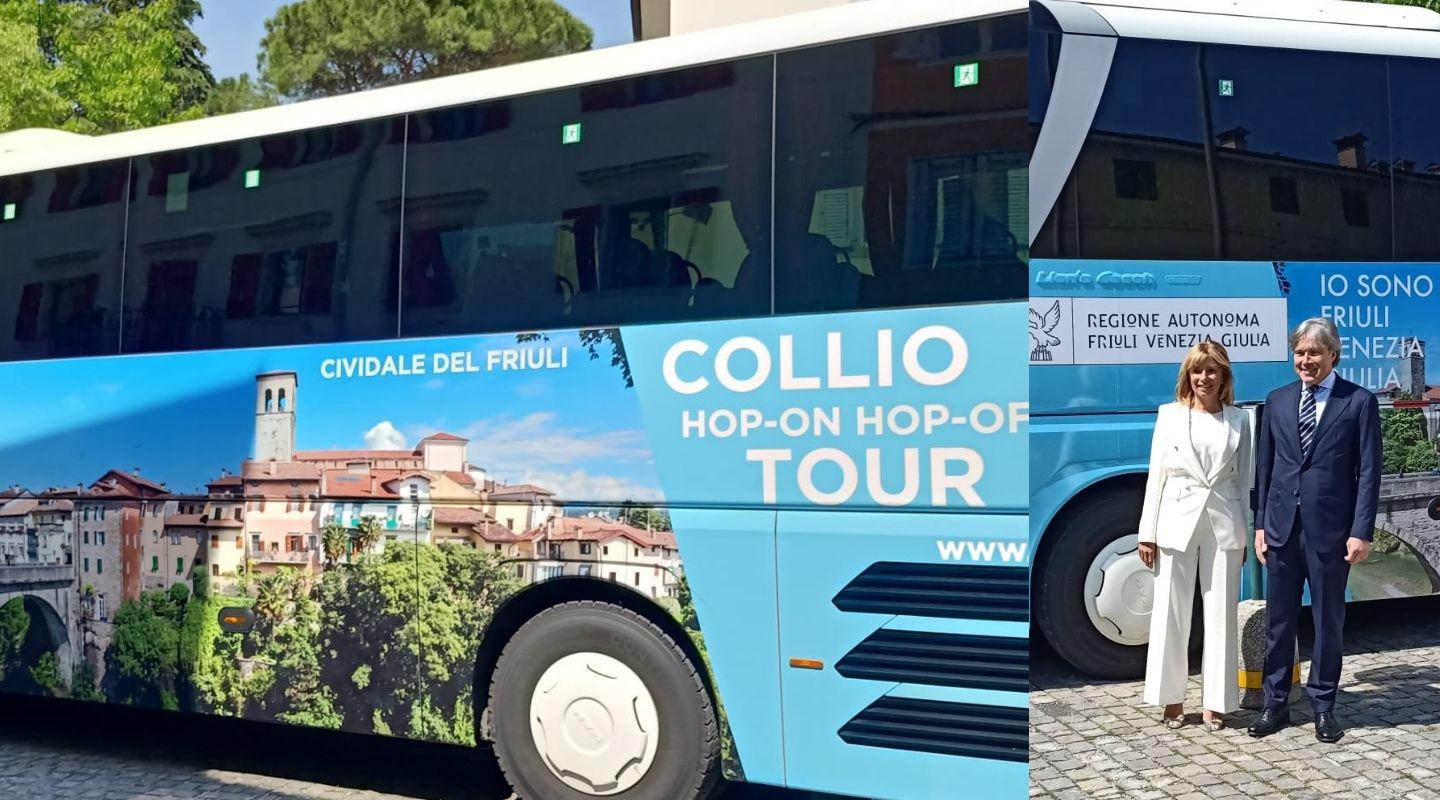 Immagine per Il Collio ammirato in pullman, Cormons diventa snodo dei turisti